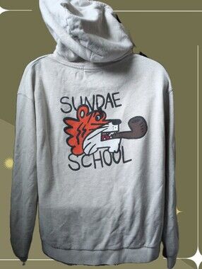 ✨ Men's Sundae School Smoking Tiger Hoodie Size M